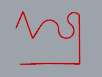 Polyline with line and arc segments